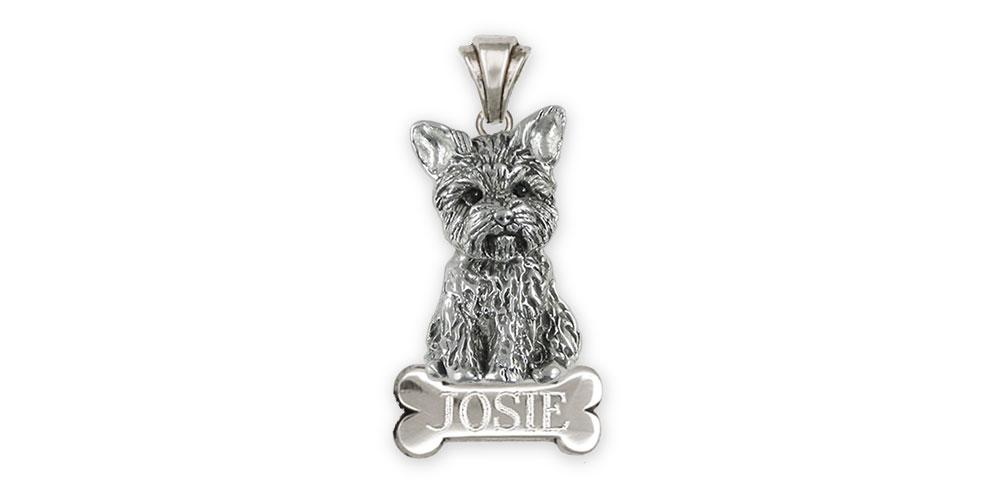 Yorkie Charms Yorkie Pendant Sterling Silver Yorkshire Terrier Jewelry Yorkie jewelry