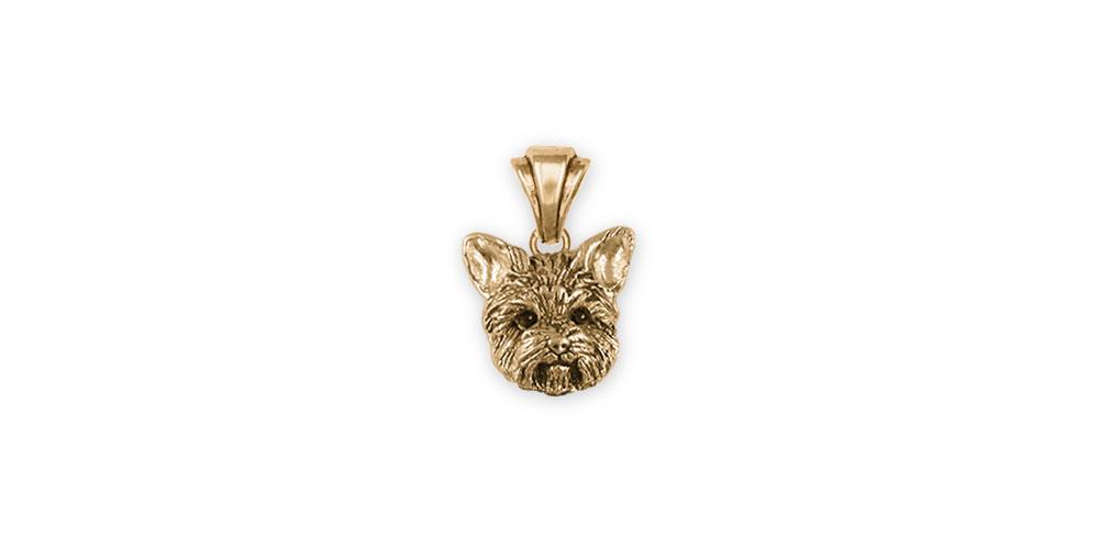 Yorkie Charms Yorkie Pendant 14k Gold Yorkshire Terrier Jewelry Yorkie jewelry