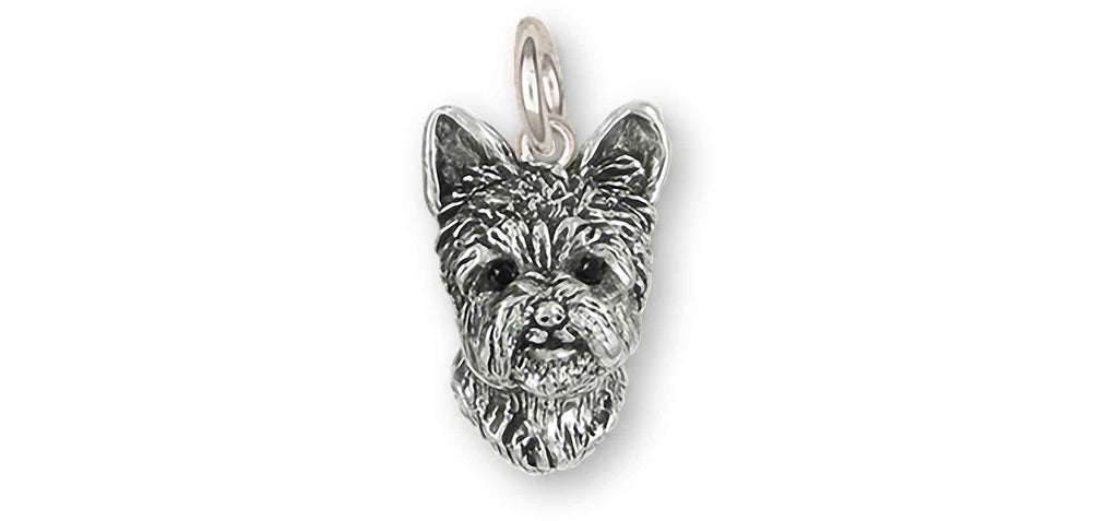 Yorkshire Terrier Charms Yorkshire Terrier Charm Sterling Silver Yorkie Jewelry Yorkshire Terrier jewelry