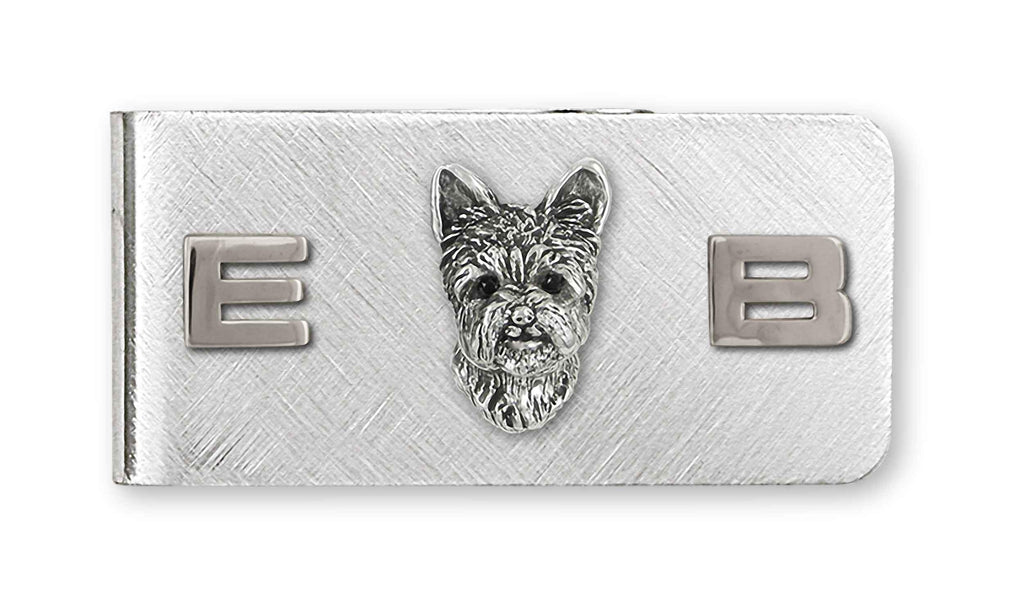 Yorkshire Terrier Charms Yorkshire Terrier Money Clip Sterling Silver And Stainless Steel Yorkie Jewelry Yorkshire Terrier jewelry