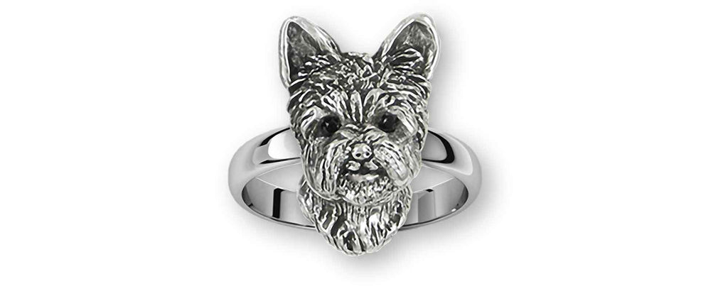 Yorkshire Terrier Charms Yorkshire Terrier Ring Sterling Silver Yorkie Jewelry Yorkshire Terrier jewelry