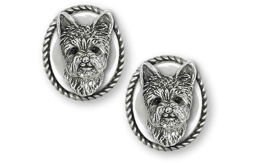 Yorkshire Terrier Charms Yorkshire Terrier Cufflinks Sterling Silver Yorkie Jewelry Yorkshire Terrier jewelry