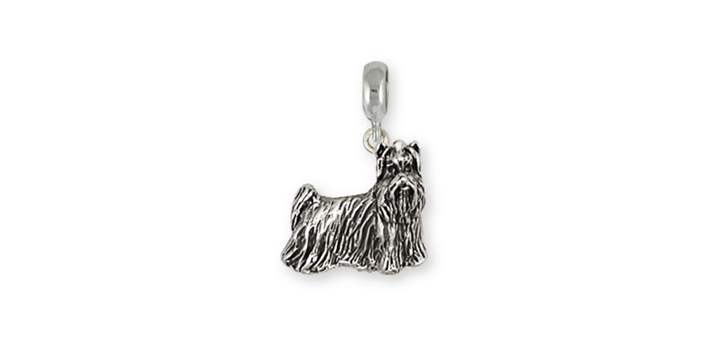 Yorkie Yorkshire Terrier Charms Yorkie Yorkshire Terrier Charm Slide Sterling Silver Dog Jewelry yorkie yorkshire Terrier jewelry