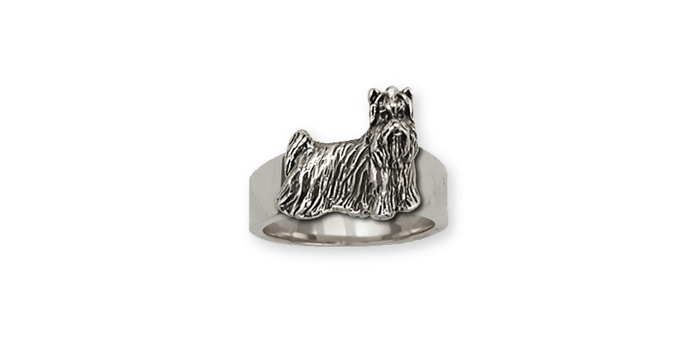 Yorkie Yorkshire Terrier Charms Yorkie Yorkshire Terrier Ring Sterling Silver Dog Jewelry yorkie yorkshire Terrier jewelry