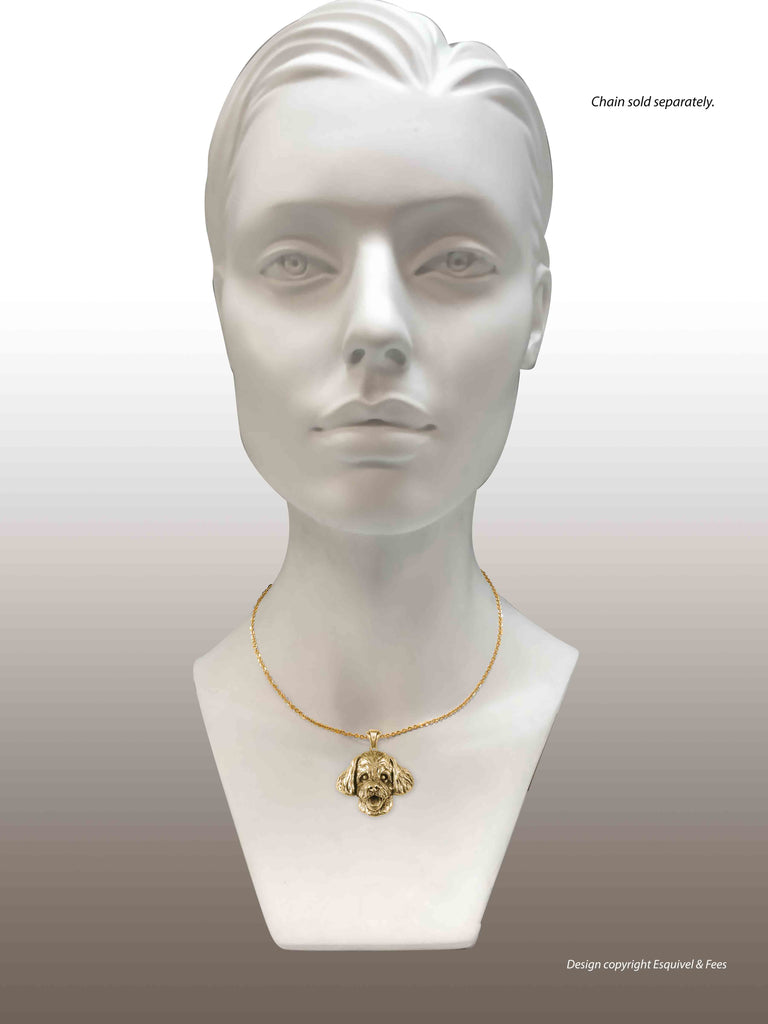 Yorkiepoo Jewelry 14k Gold Vermeil Handmade Yorkiepoo Pendant  YKP1-PG